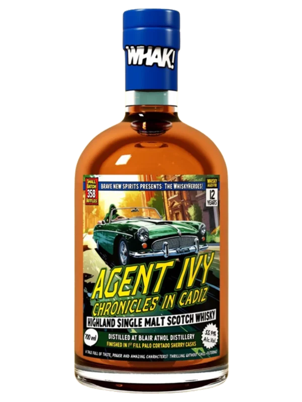 WhiskyHeroes Blair Athol 12 Year Old 'Agent Ivy Chronicles in Cadiz'