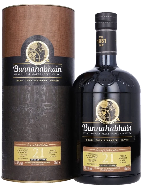 Bunnahabhain 21 Year Old Cask Strength 2025