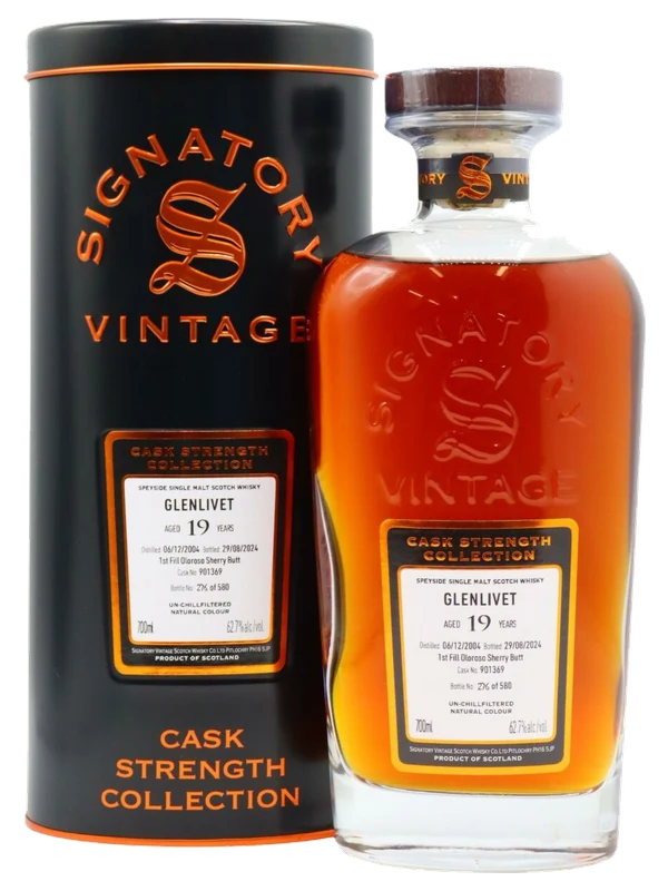 Signatory Vintage Glenlivet 19 Year Old Cask Strength